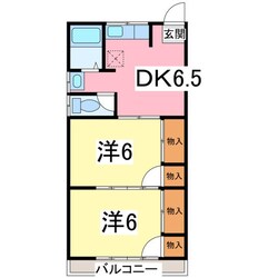 コーポシムラの物件間取画像